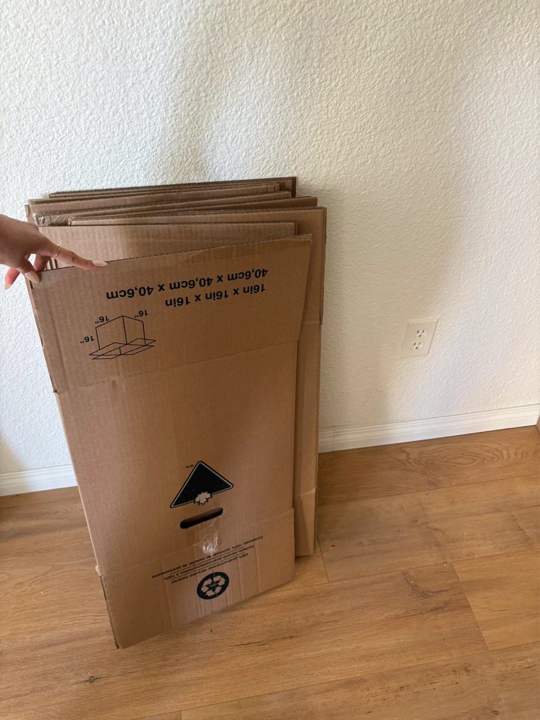 16" x 16" x 16" / 5 Cardboard Boxes