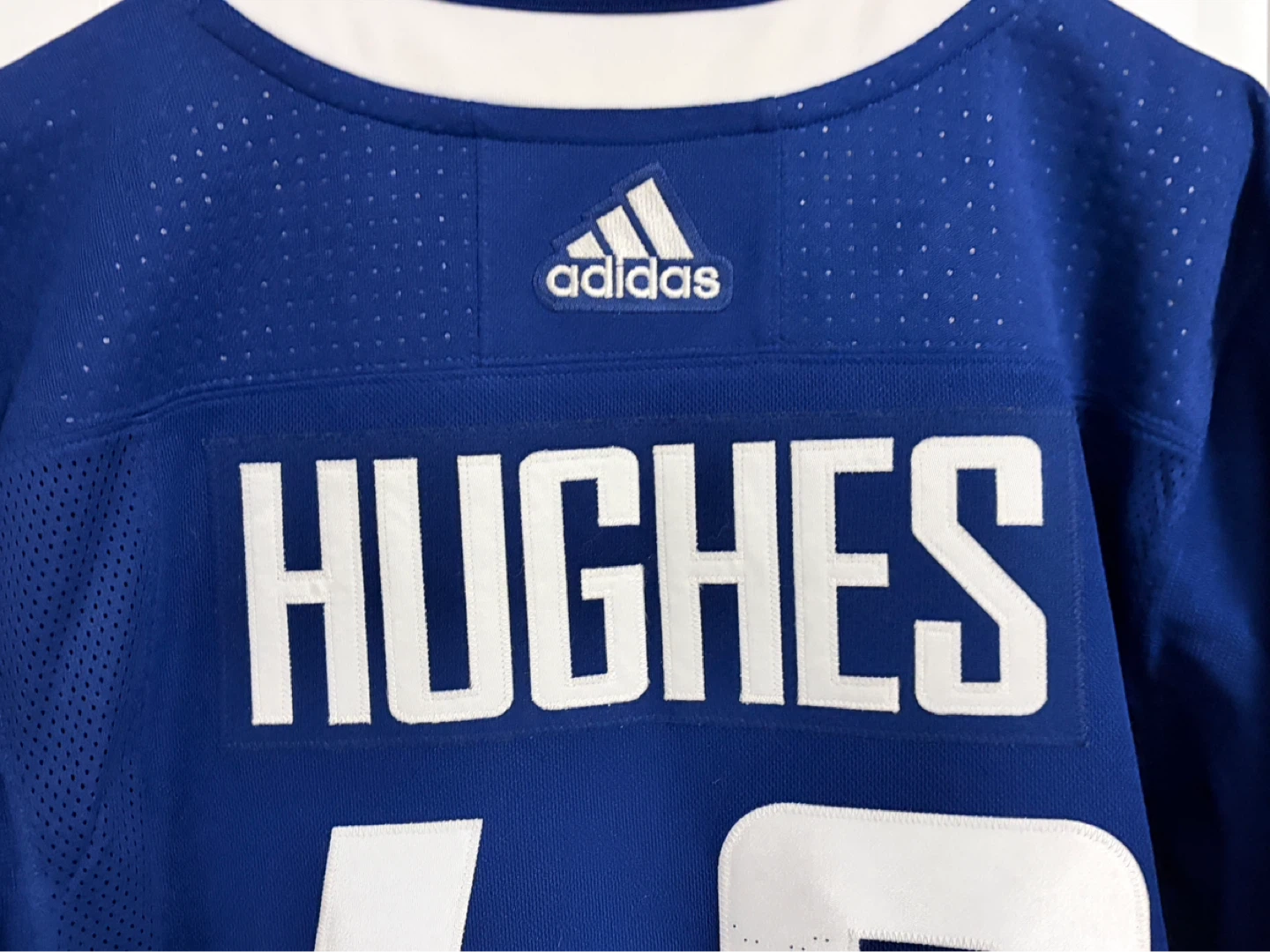 Authentic Adidas Vancouver Canucks Quinn Hughes Stick Jersey 46 - photo 3