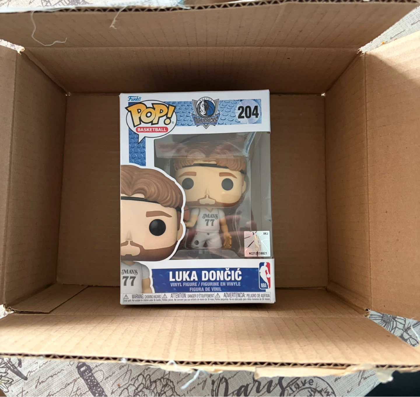 Brand new Funko Pop! NBA Luka Dončić #204 Vinyl Figure