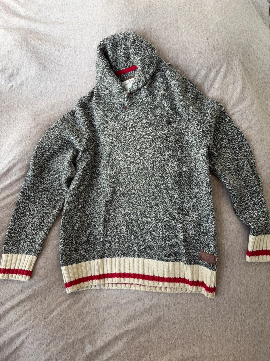 Roots Shawl Collar Sweater