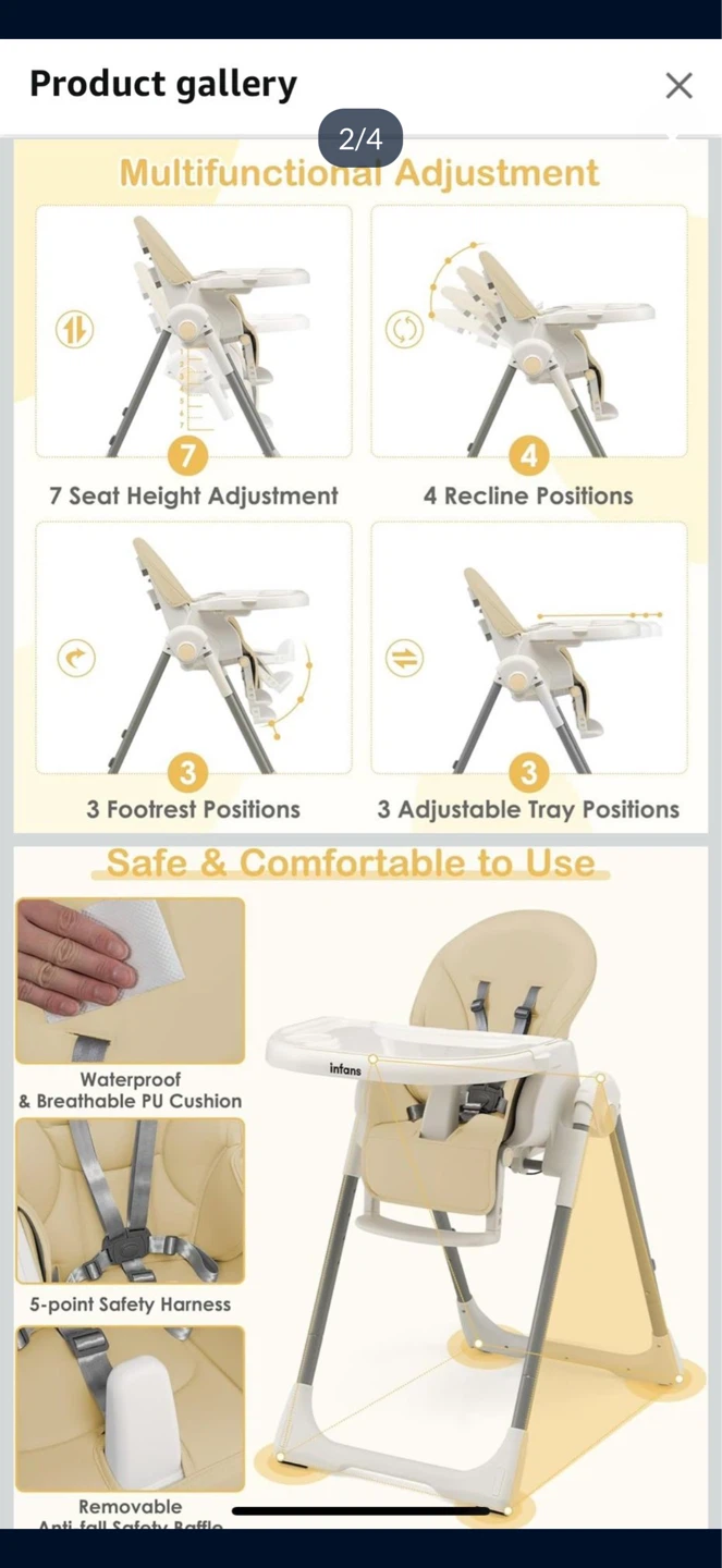 Infans Baby High Chair - photo 3