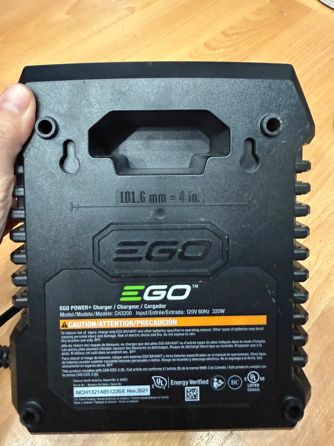 EGO CH3200 56V Power Charger - photo 2
