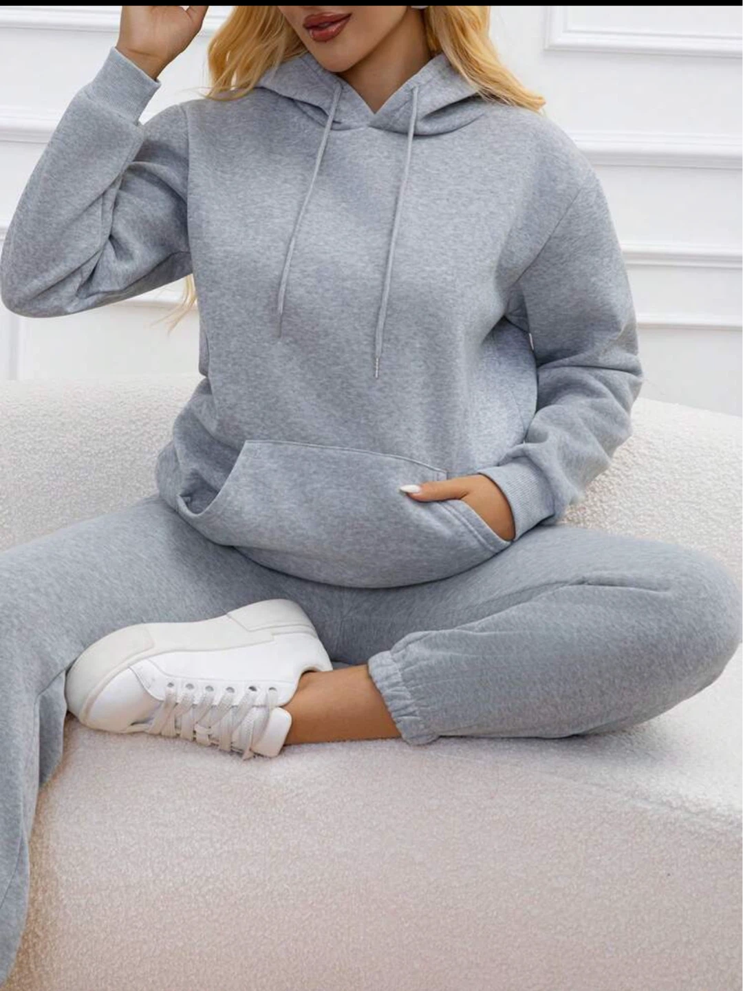 Grey Hoodie and Sweatpants Set - photo 2