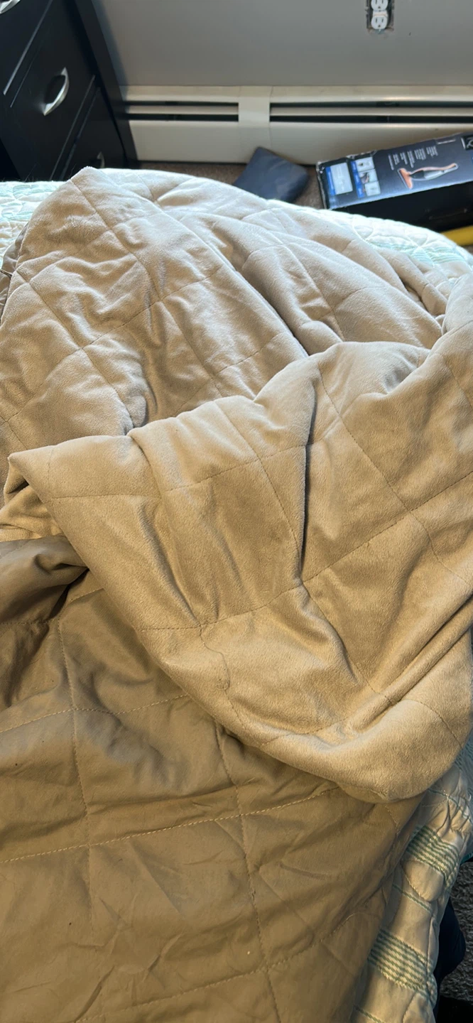 Quilted Weighted Throw Blanket - Grey