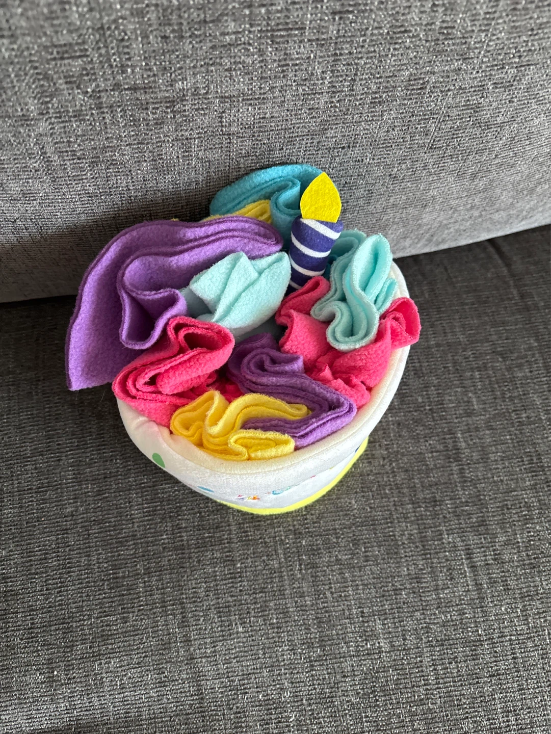 Pet Happy Birthday Plush Cake Toy - photo 2