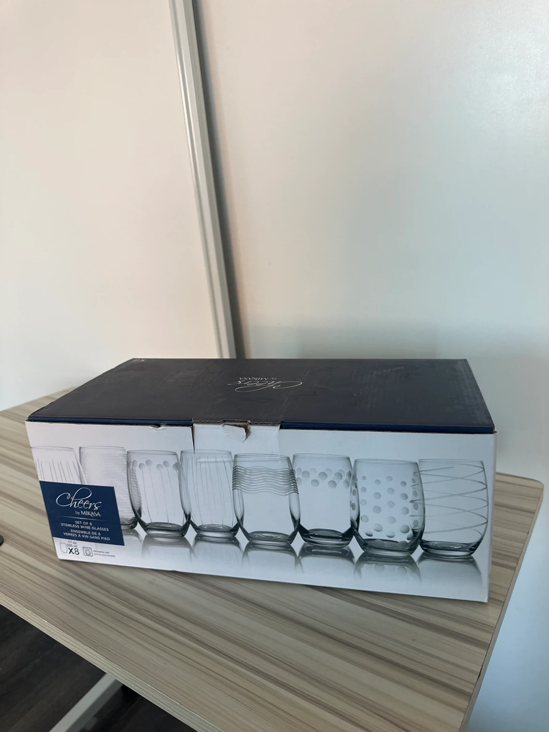 Mikasa Cheers Set of 8 Stemless Wine Glasses - photo 3