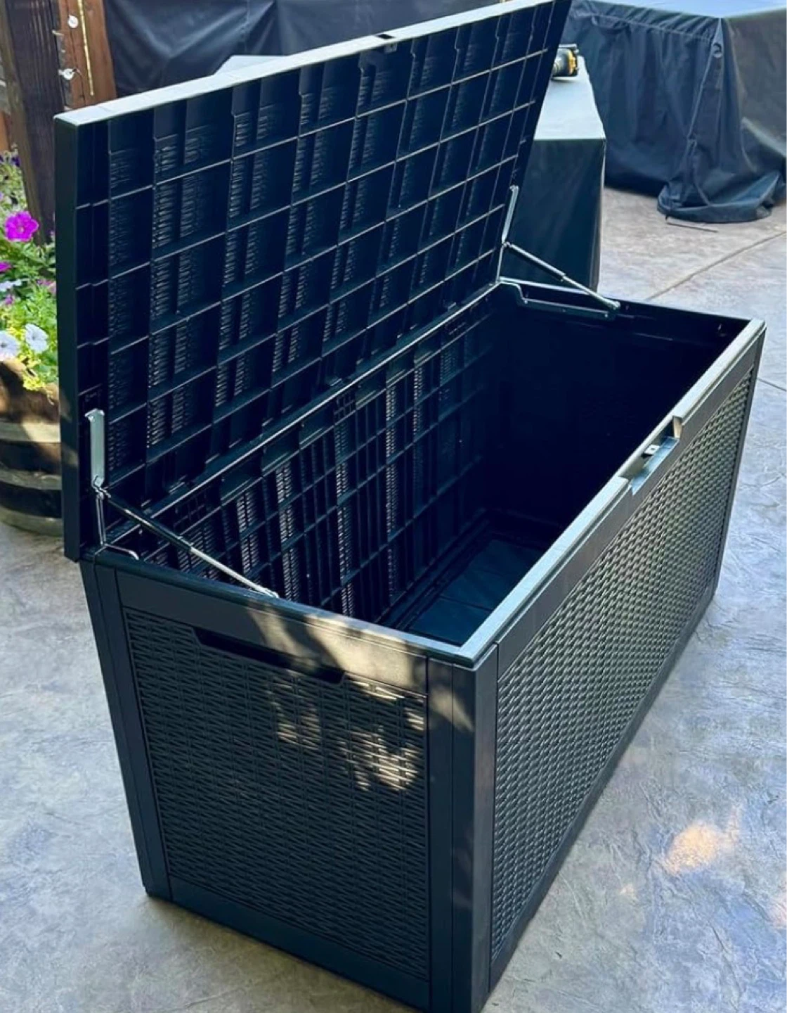 Outdoor Storage Deck Box - grey