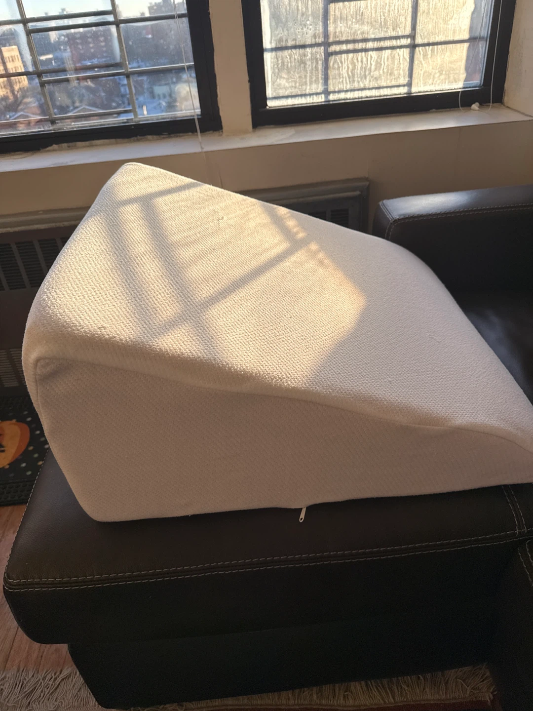White Wedge Pillow