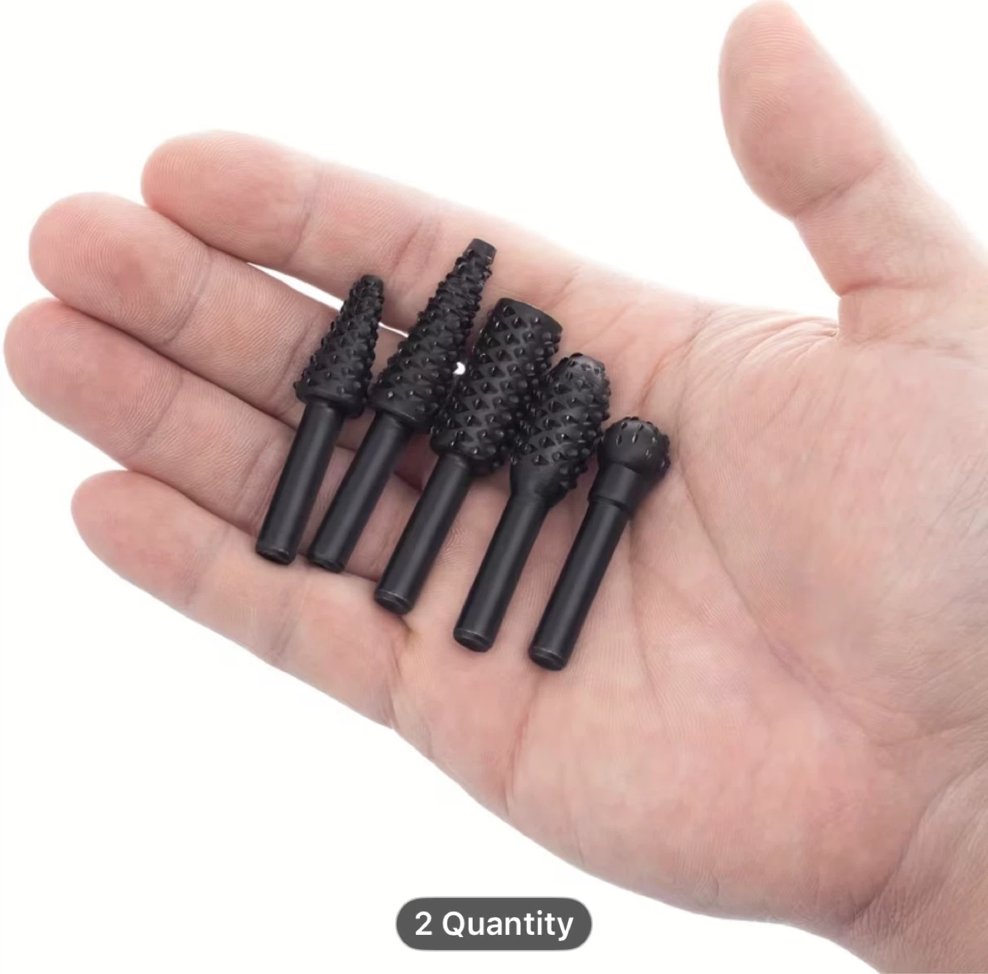 5pcs Wood Carving File Rasp Drill Bit, 1/4" 6mm Rotary - photo 5