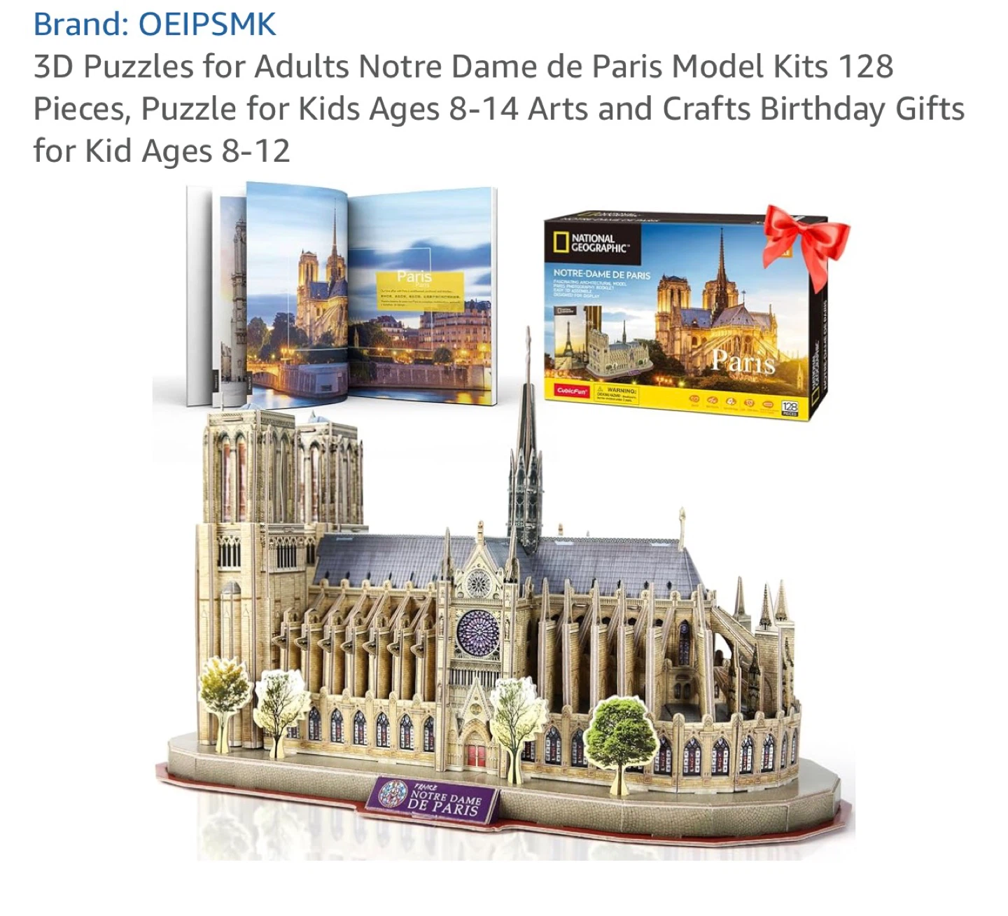 OEIPSMK Notre Dame de Paris 3D Puzzle