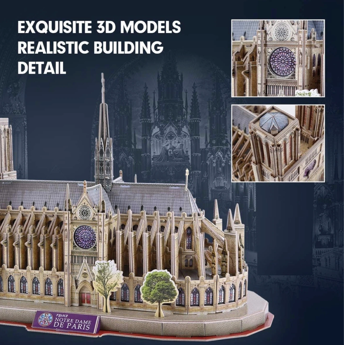 OEIPSMK Notre Dame de Paris 3D Puzzle - photo 4