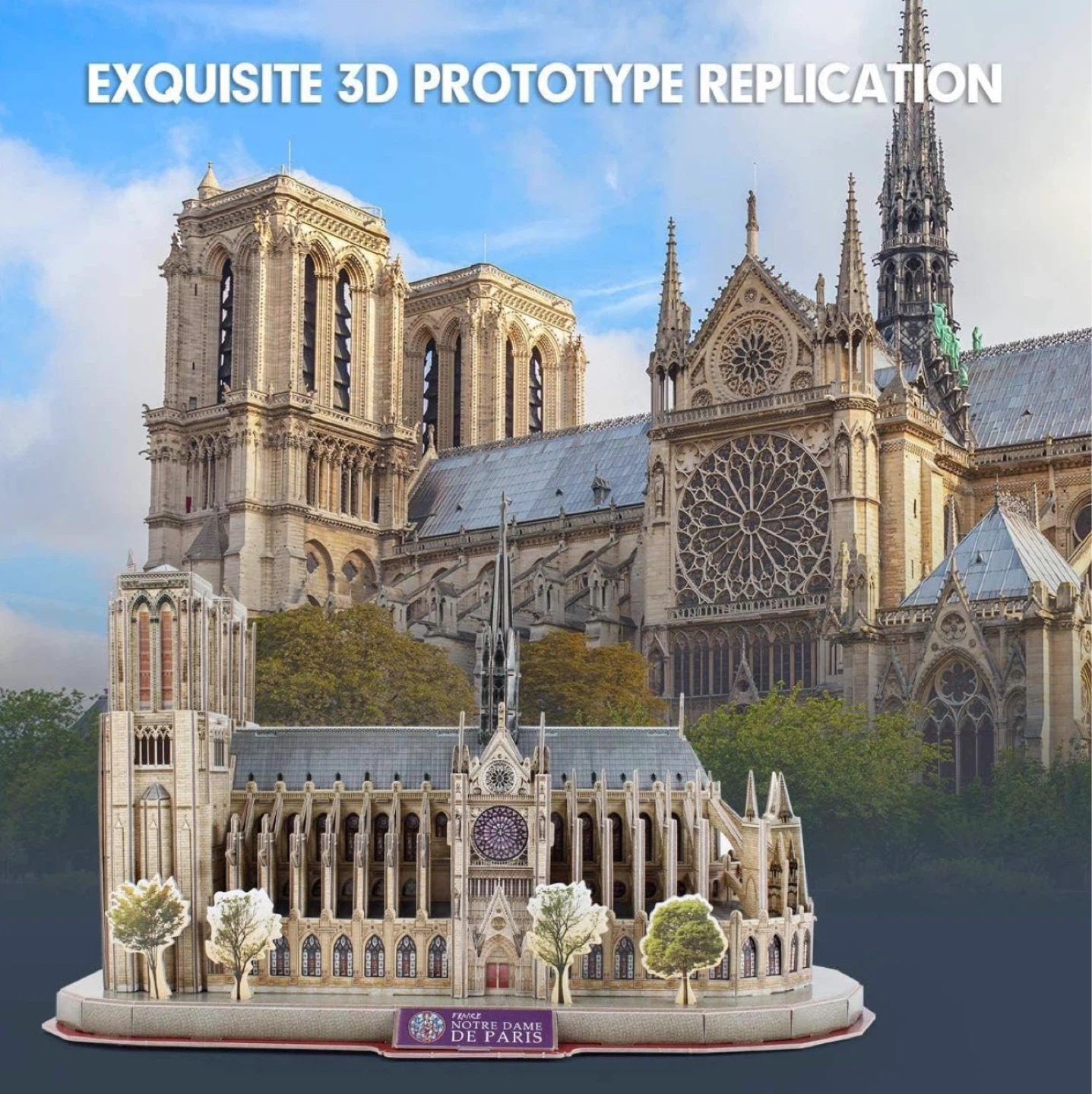 OEIPSMK Notre Dame de Paris 3D Puzzle - photo 2