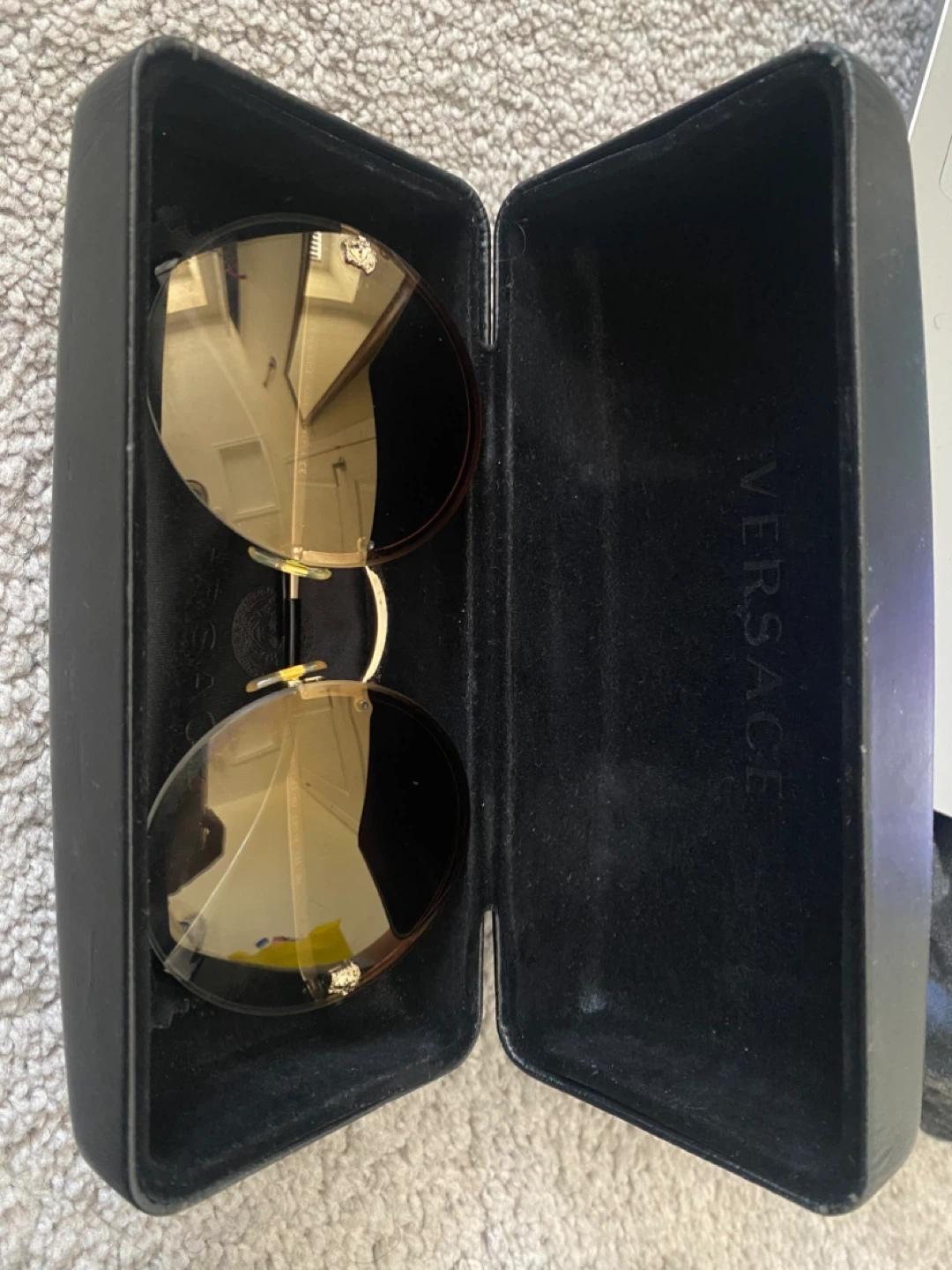 Versace Round Sunglasses with Case - photo 2
