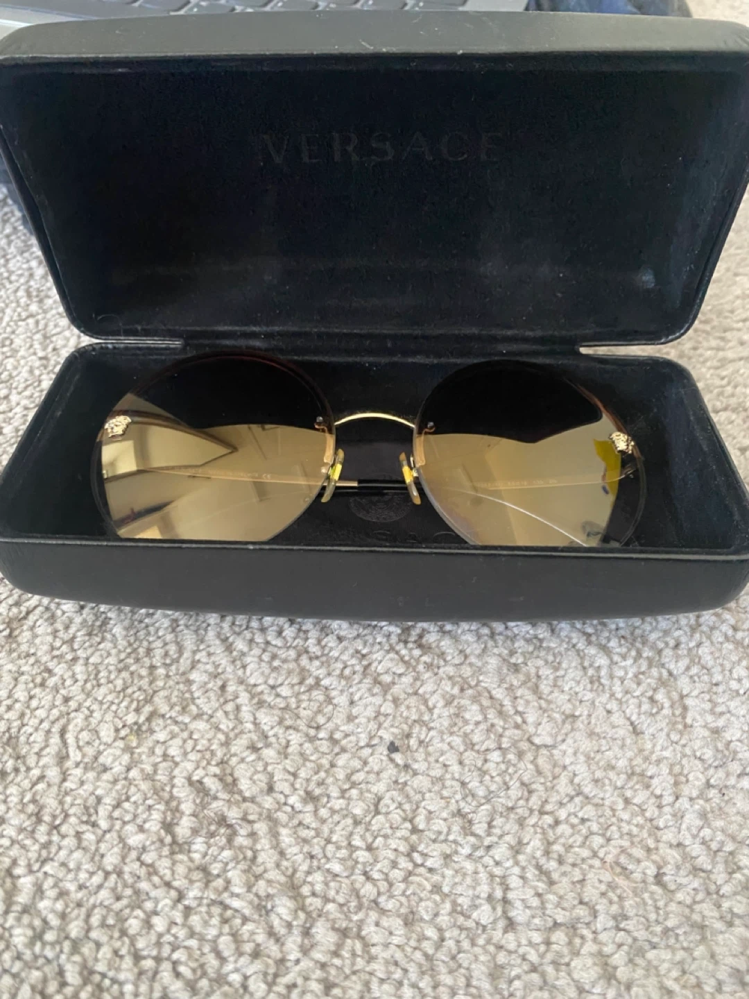 Versace Round Sunglasses with Case - photo 3