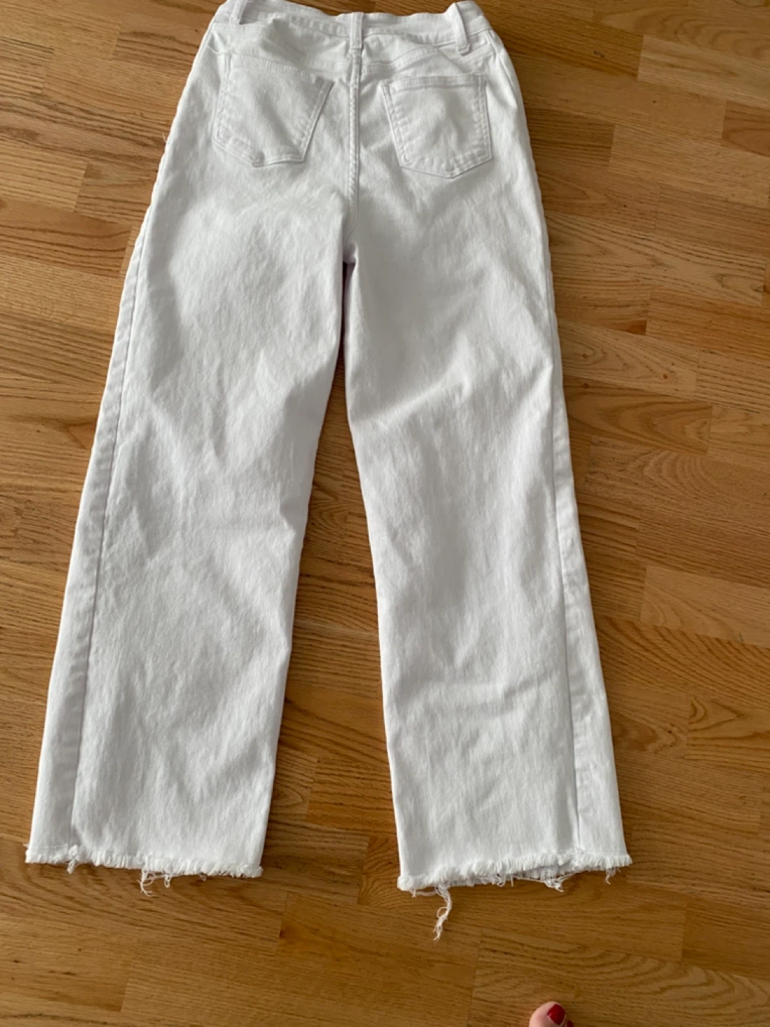 White Wide Leg Jeans Size M - photo 2