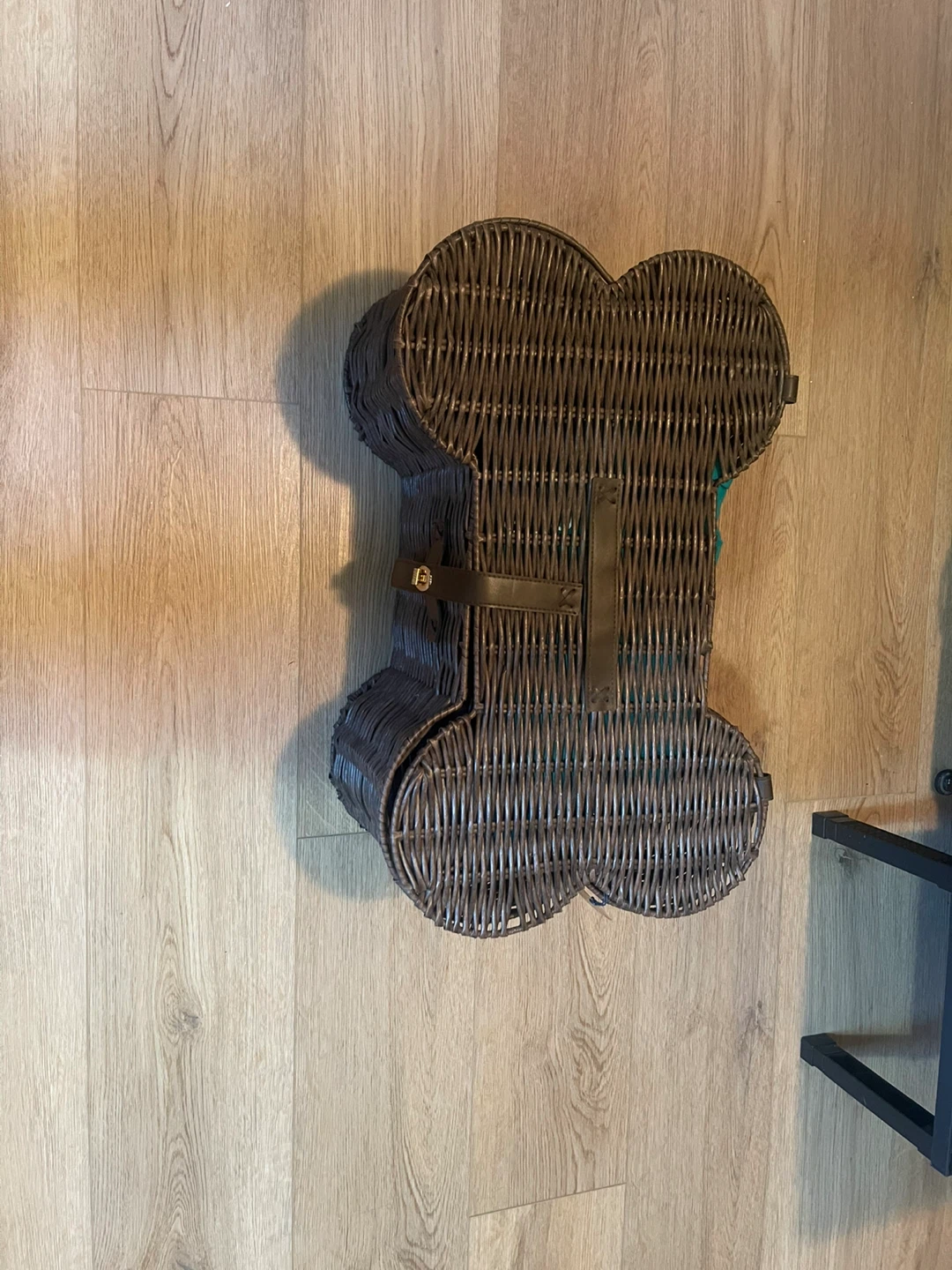 Wicker Dog Bone Picnic Basket