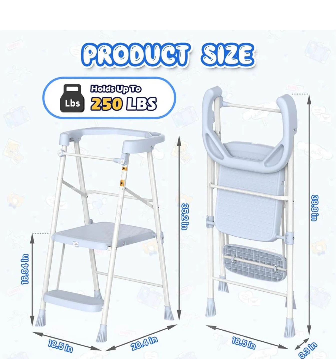 Folding Step Stool/ toddler tower