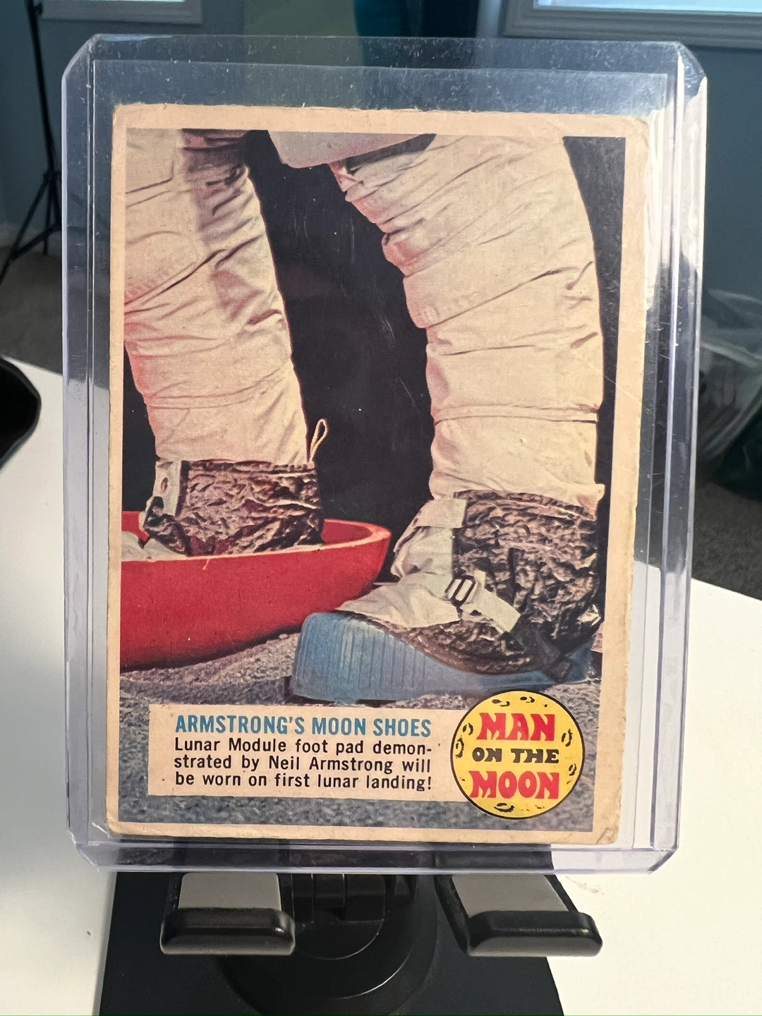 Man on the Moon Trading Card - Armstrong's Moon Shoes