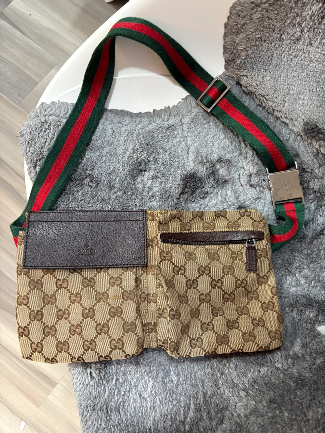 Gucci Monogram Canvas Belt Bag
