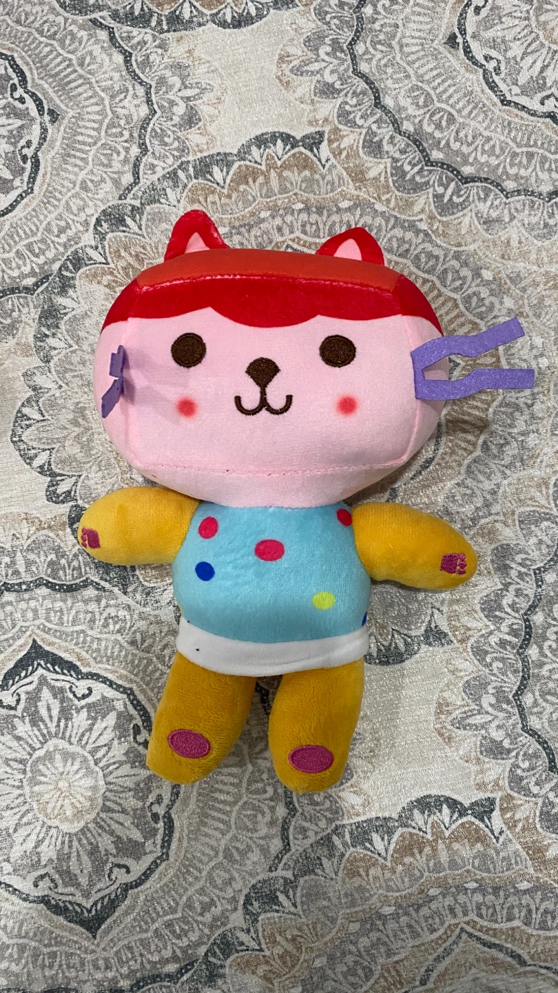 Brand new Gabby dollhouse DJ boxcat plush!