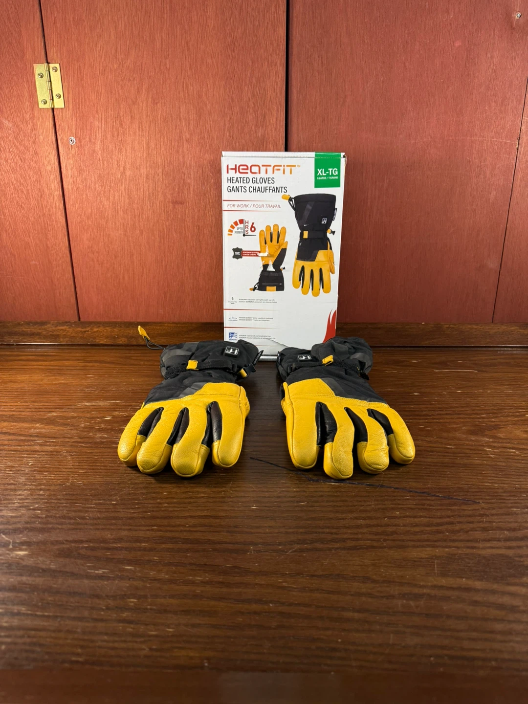 HEATFIT Heated Work Goatskin Gloves Size Extra Large