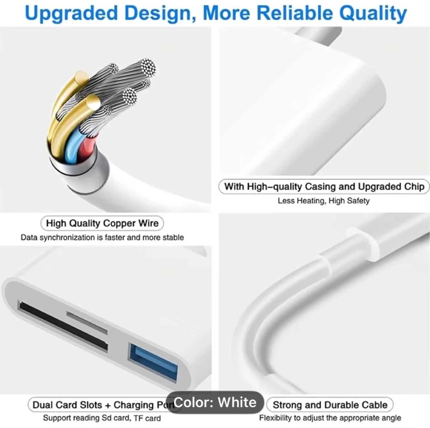 3-in-1 USB-C to SD/SD/Hardware Adapter Suitable - photo 4