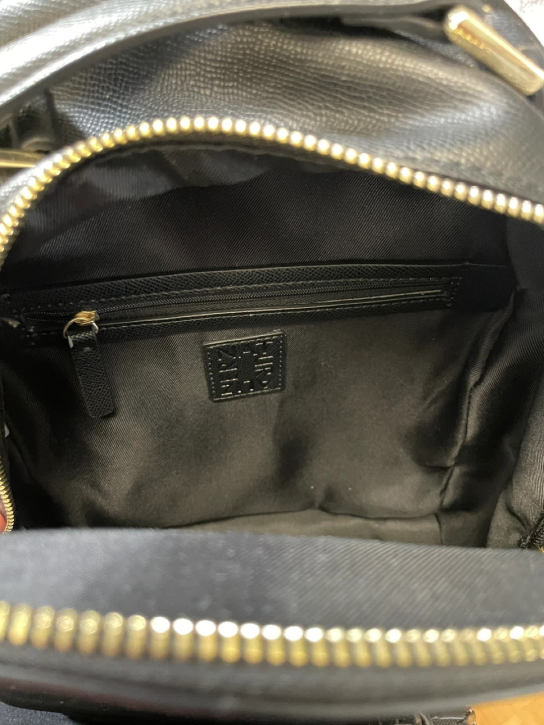 Black Faux Leather Backpack - photo 5
