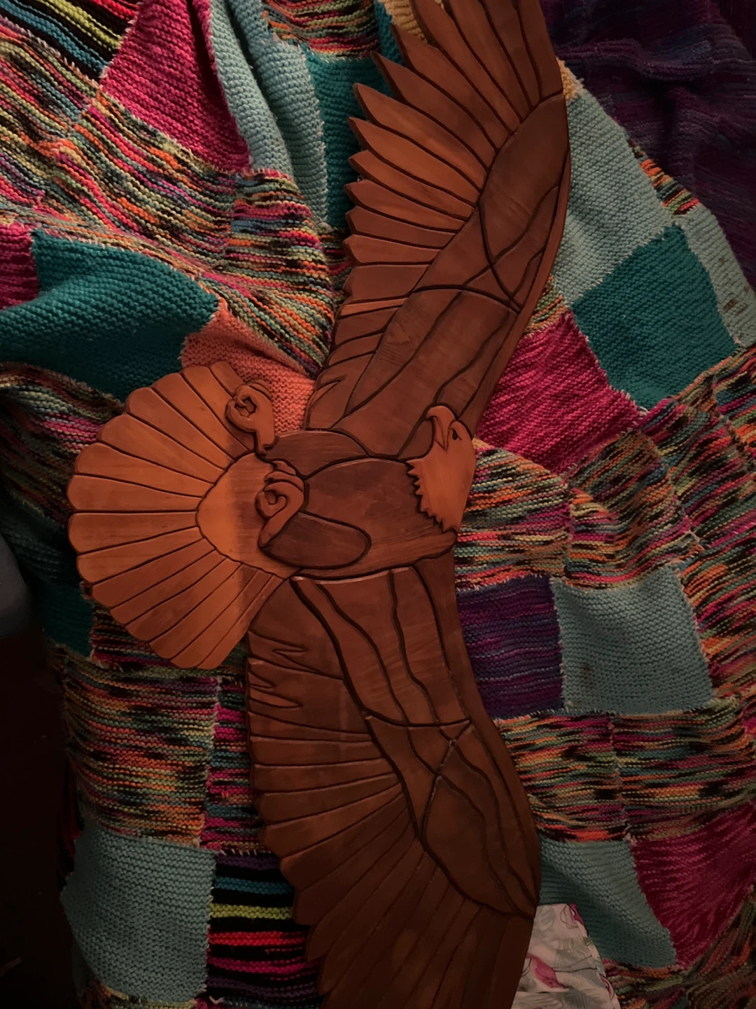 Wooden Eagle Wall Art