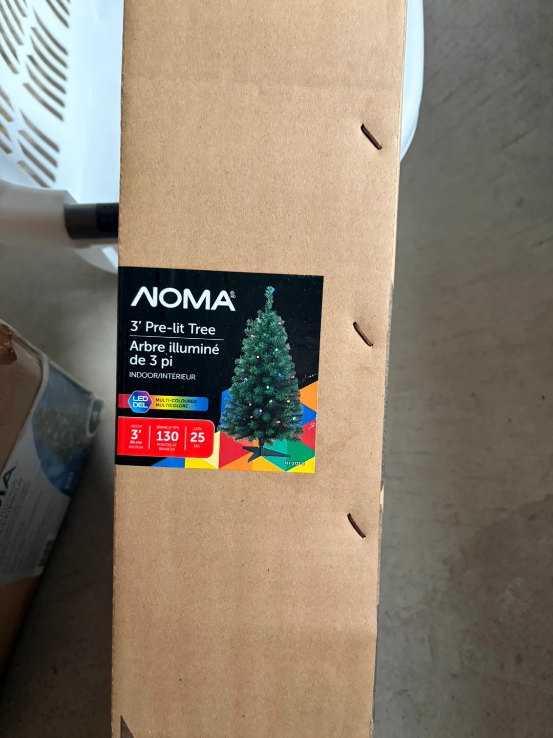 NOMA 3' Pre-lit Multi-Coloured LED Christmas Tree