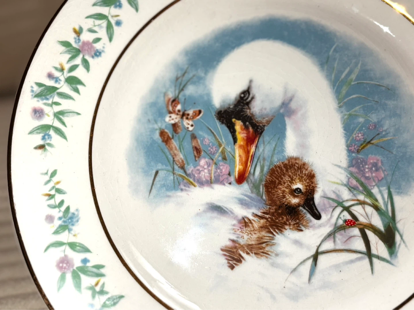 Vintage Swan Plate and Swan Planter - photo 3