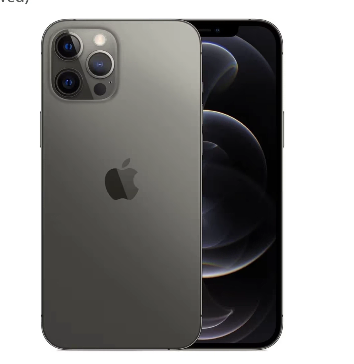 Apple iPhone 12 Pro + case + charging cable and screen protector