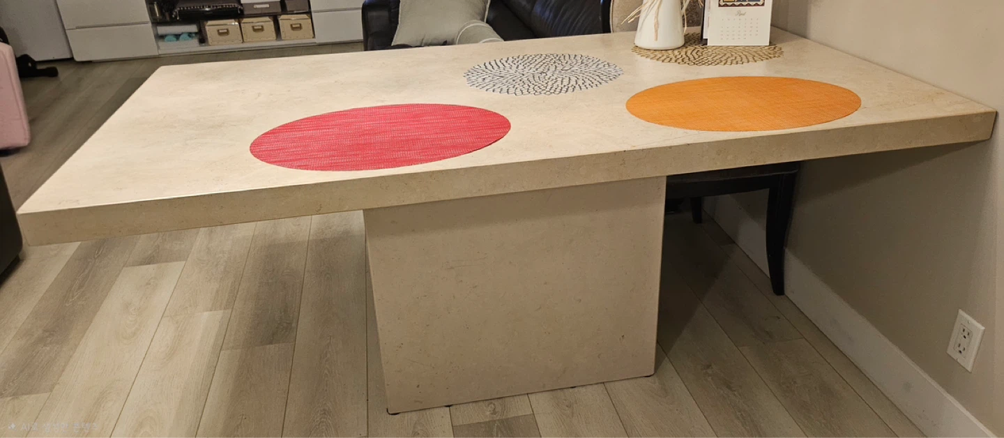 FREE: Premium Marble Dining Table - Heat Resistant & Easy Care - photo 2