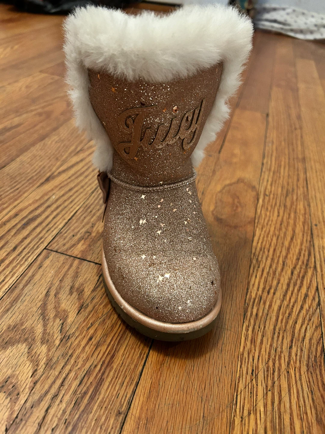 Glitter Juicy Couture children’s faux-fur winter boots - photo 2