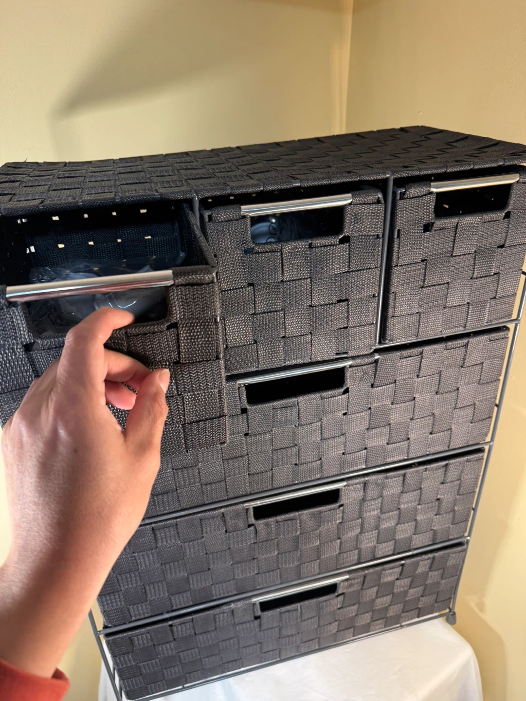 Dark Gray Fabric Drawer Storage Unit - photo 4