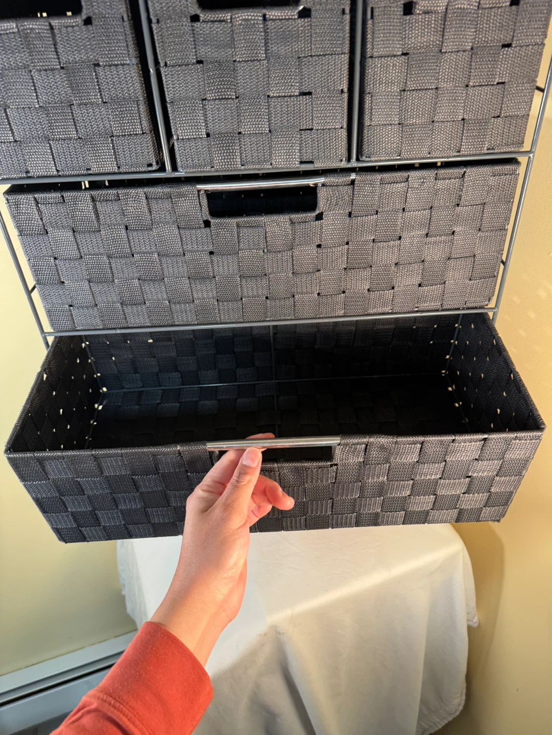 Dark Gray Fabric Drawer Storage Unit - photo 3