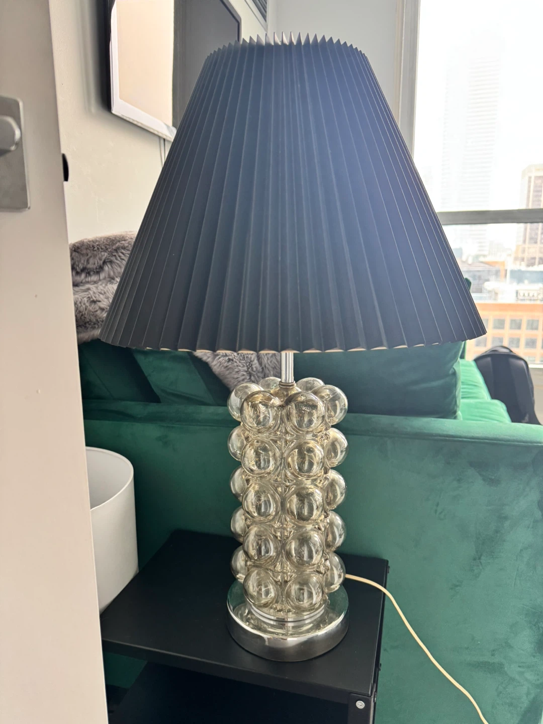 Vintage 70s Glass Bubble Nemo Style Lamp