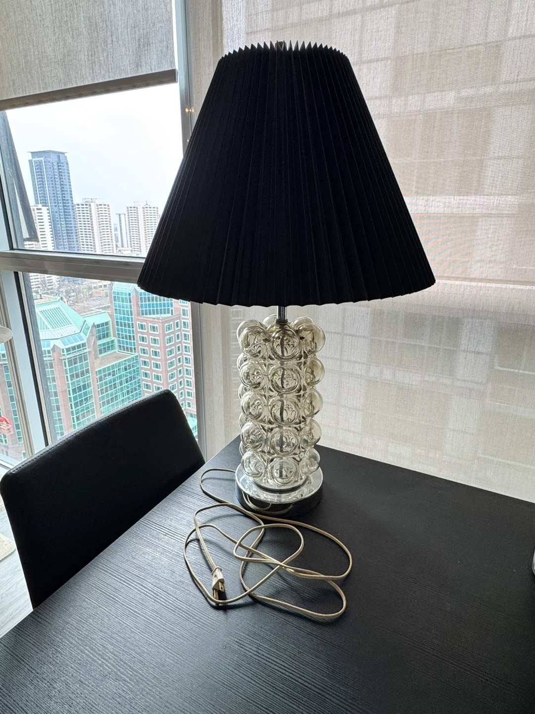 Vintage 70s Glass Bubble Nemo Style Lamp - photo 3