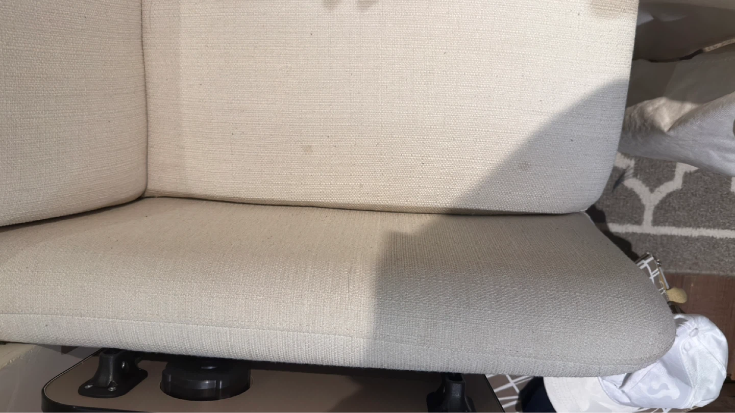 Cream coloured Convertible Couch/Sofa - photo 3