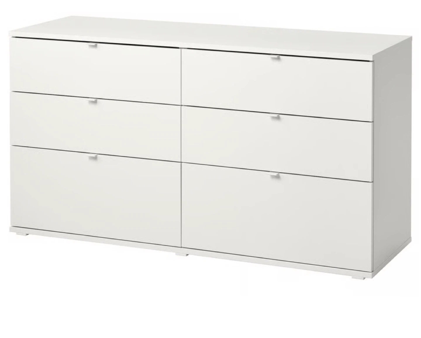 White 6-Drawer Dresser
