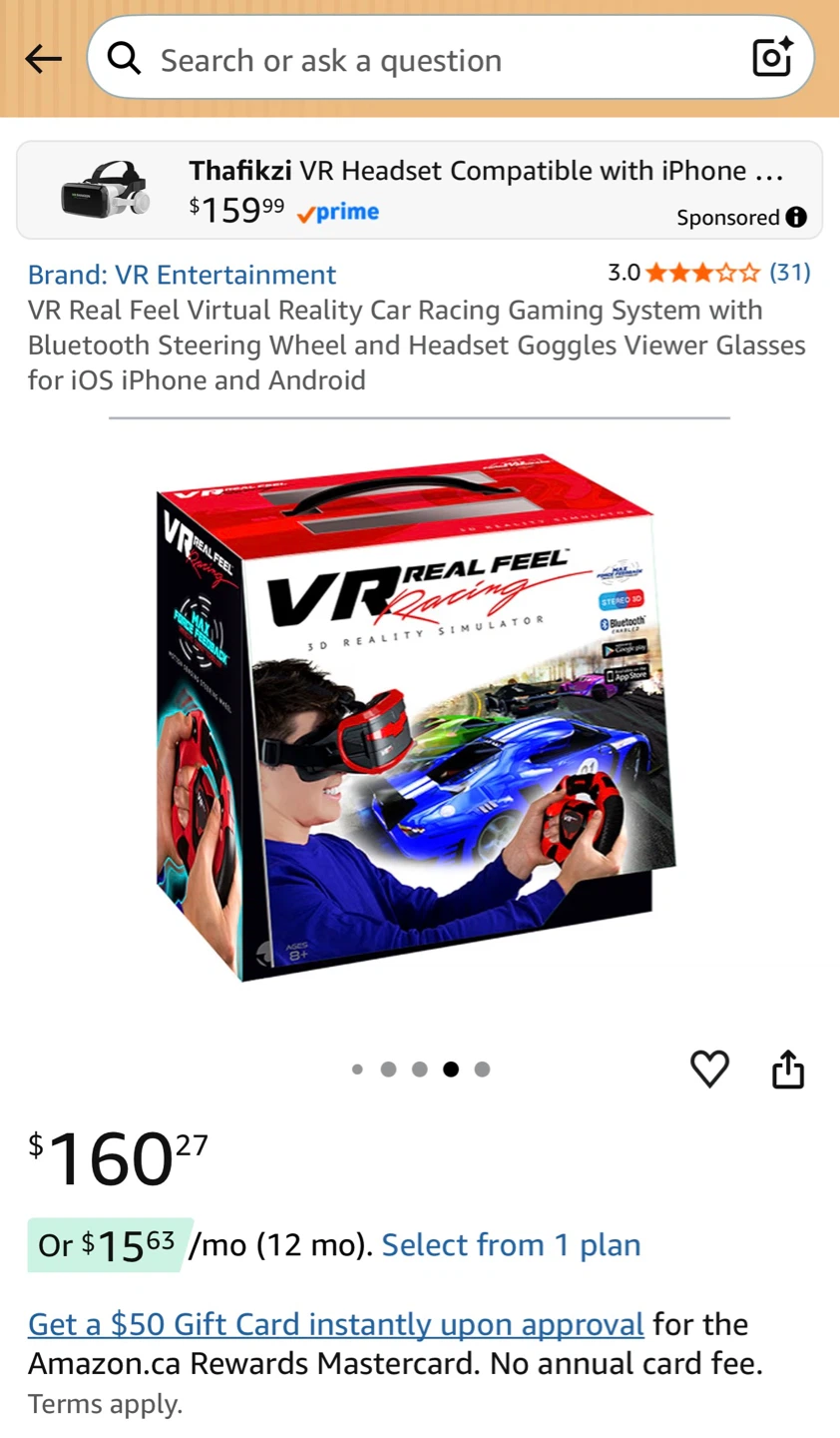 VR Real Feel Car Racing Gaming System