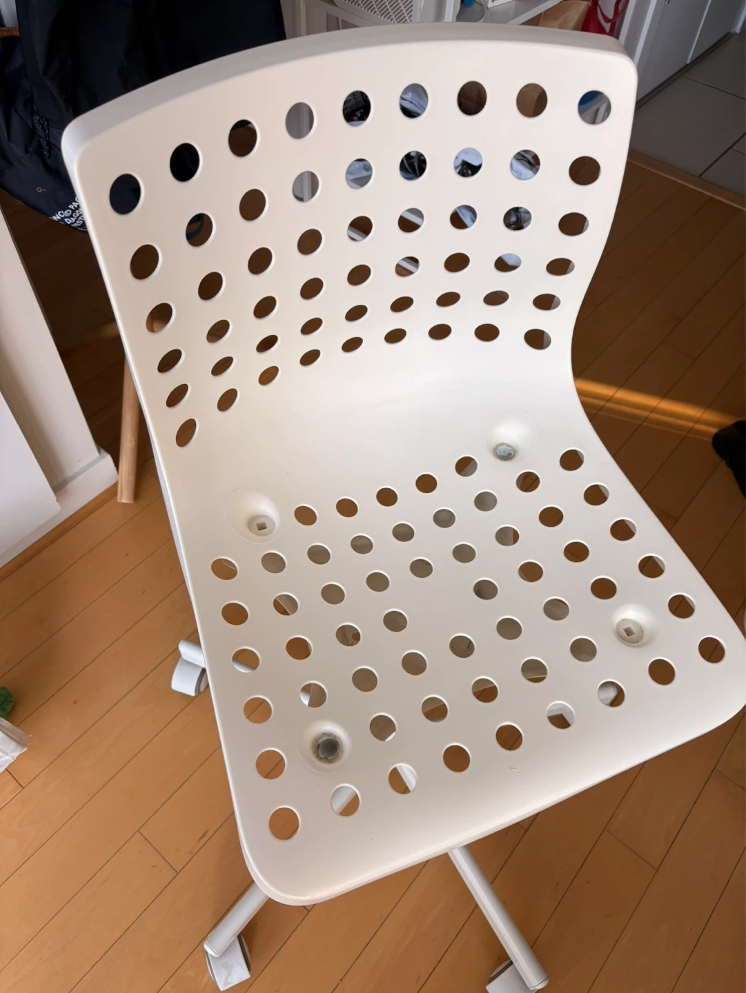 IKEA White Swivel Chair