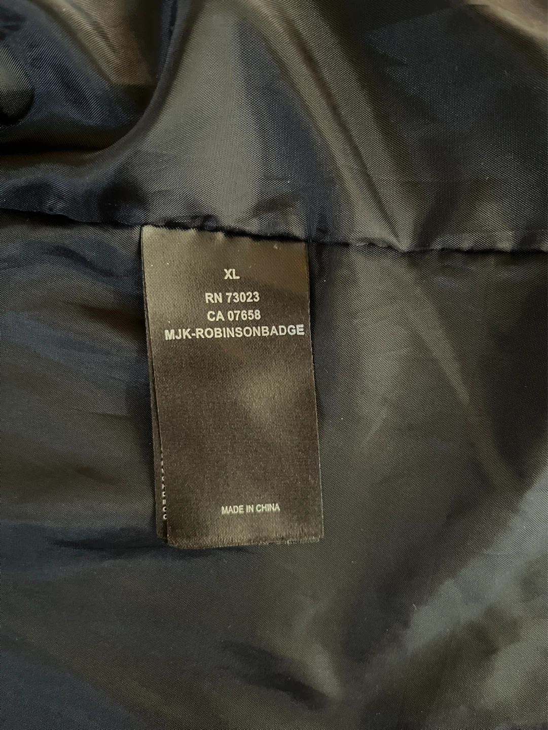Brave Soul London Black Bomber Jacket XL with Patches - photo 4