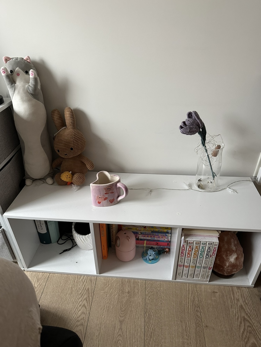 White 3-Cube Storage Unit