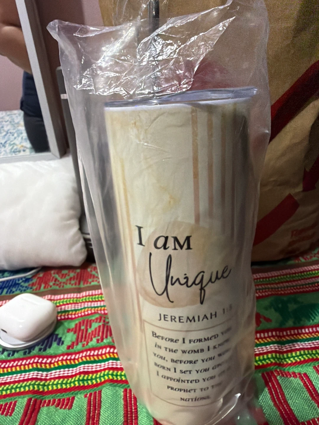 Personalized "Alana" Jeremiah 1:5 Tumbler