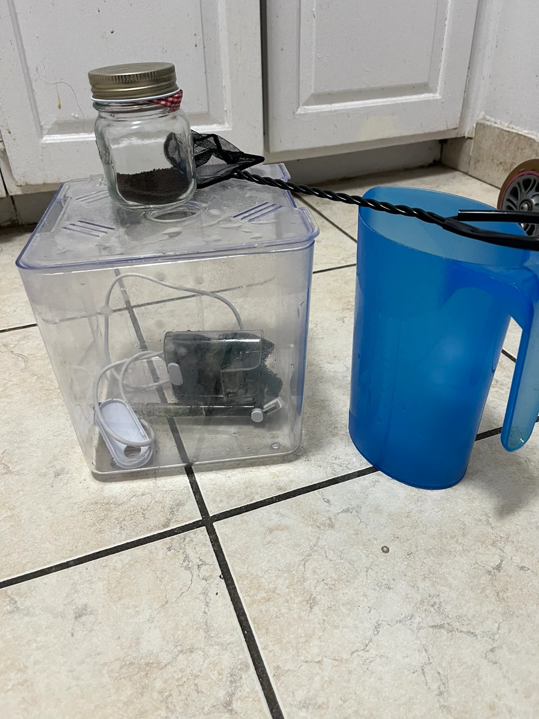 Portable Fish Tank and Accessories