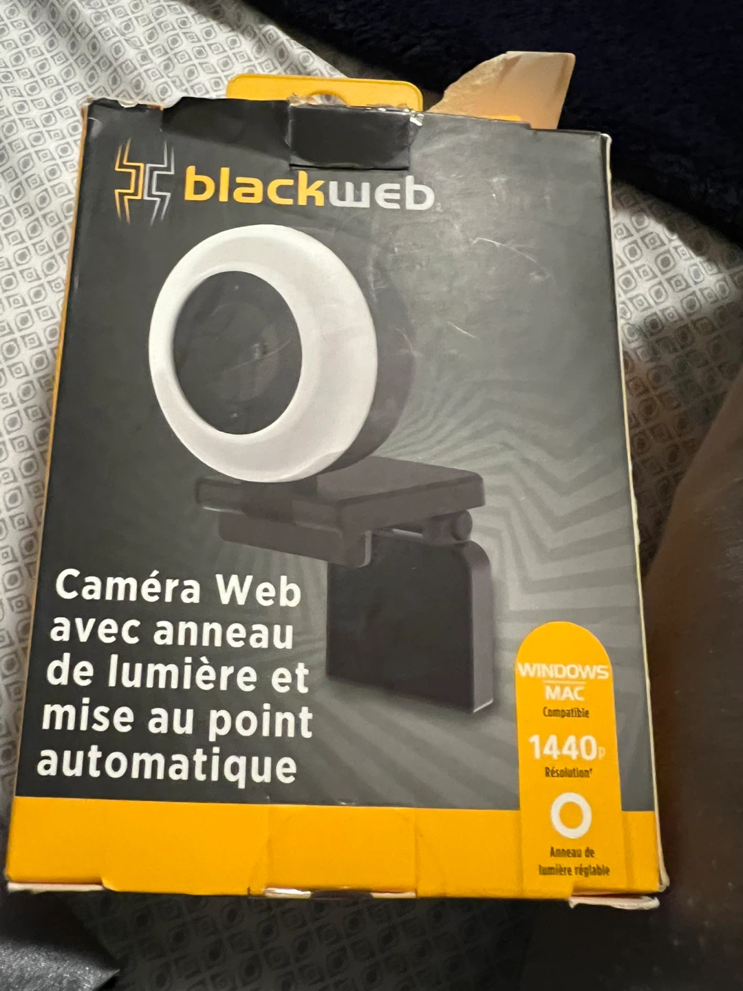 Blackweb Webcam with Ring Light