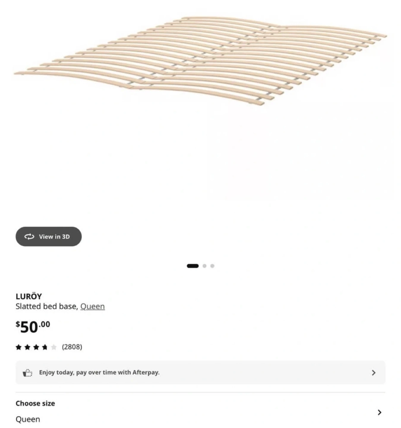 Bed frame, Full/Double without mattress - photo 4