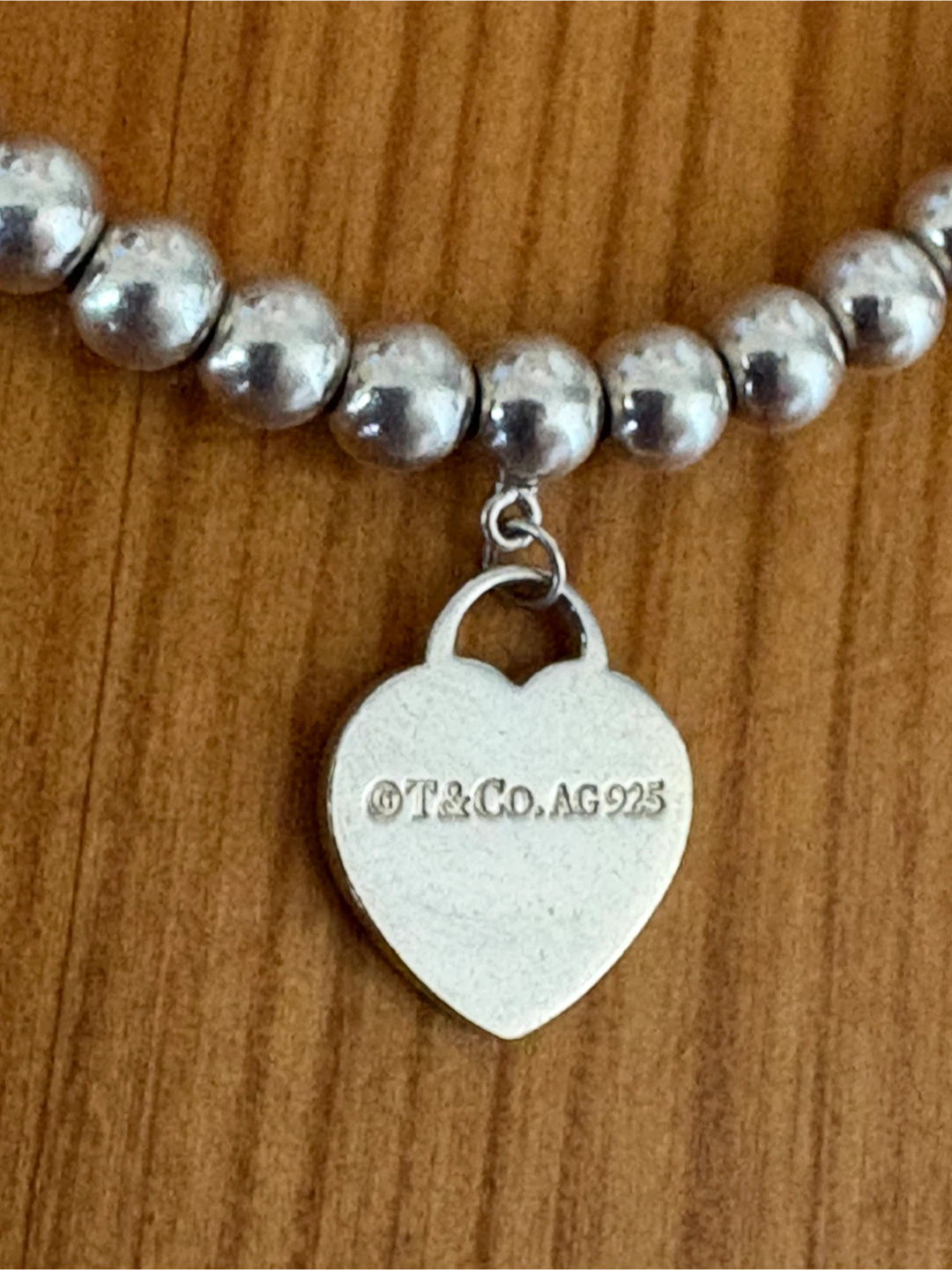 💯 Authentic Tiffany and Co. RTT Heart Tag Bead Bracelet - photo 4