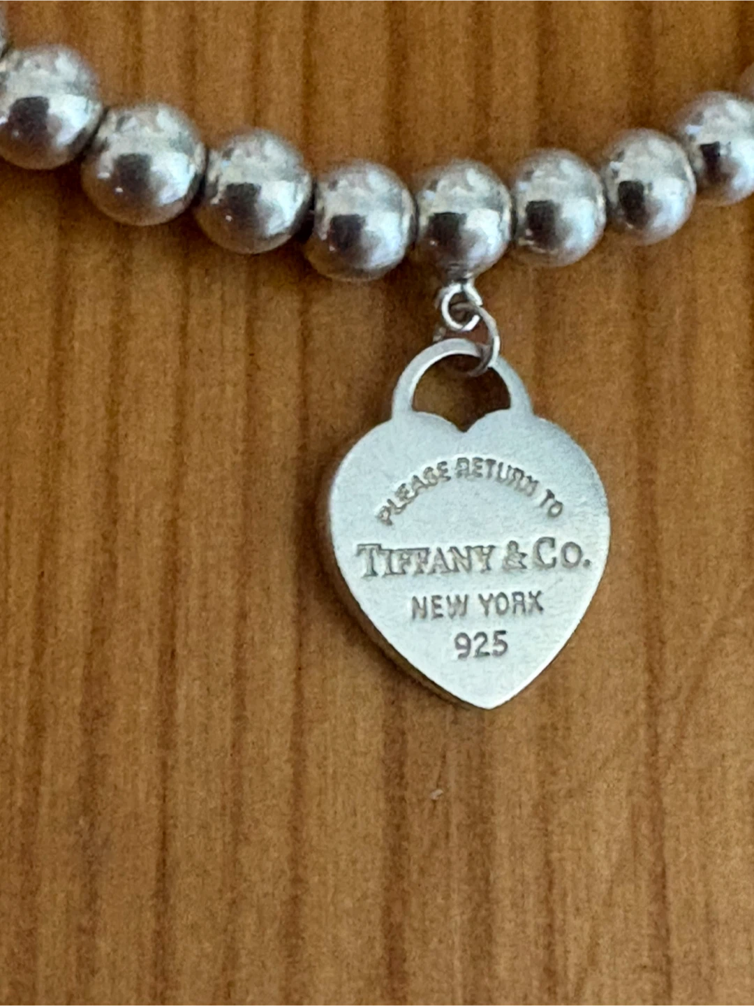 💯 Authentic Tiffany and Co. RTT Heart Tag Bead Bracelet - photo 3