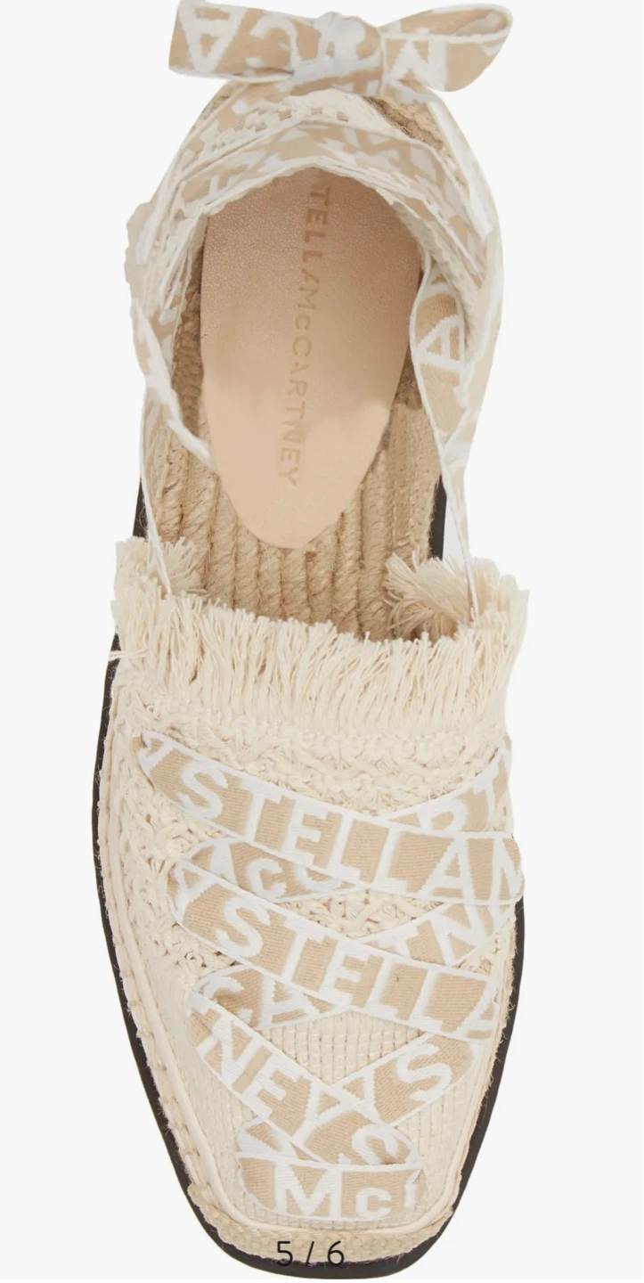 Stella McCartney Gaia Logo Strap Espadrille (Size 8 Women) - photo 5